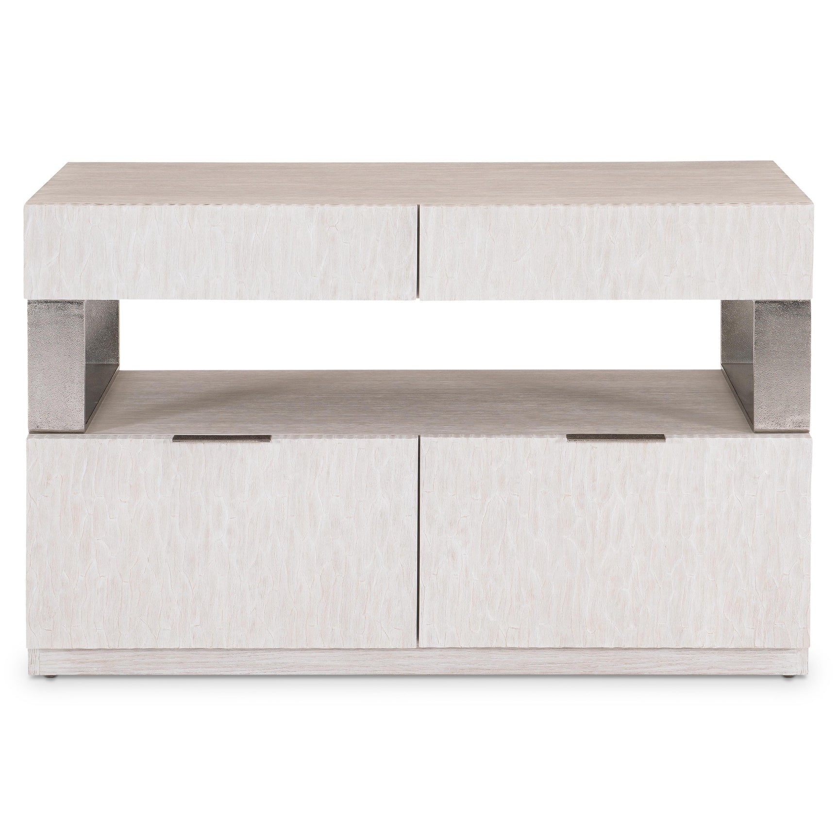 Solaria Weathered Bone File Credenza - Ornate Home