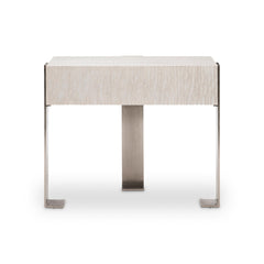 Solaria Weathered Bone Nightstand - Ornate Home