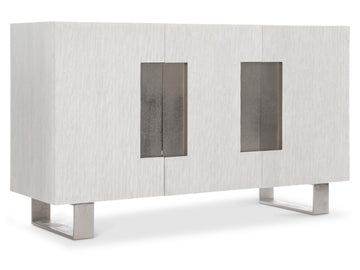 Solaria Weathered Bone/Shiny Nickel Buffet - Ornate Home