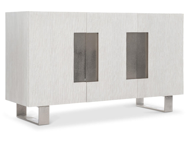 Solaria Weathered Bone/Shiny Nickel Buffet - Ornate Home