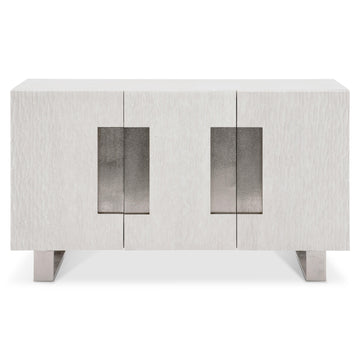 Solaria Weathered Bone/Shiny Nickel Buffet - Ornate Home