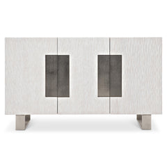 Solaria Weathered Bone/Shiny Nickel Buffet - Ornate Home