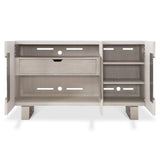 Solaria Weathered Bone/Shiny Nickel Buffet - Ornate Home