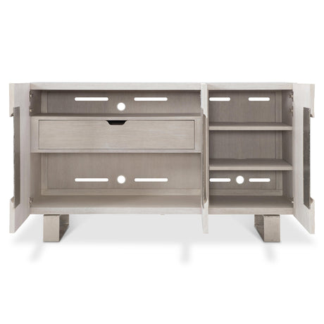 Solaria Weathered Bone/Shiny Nickel Buffet - Ornate Home