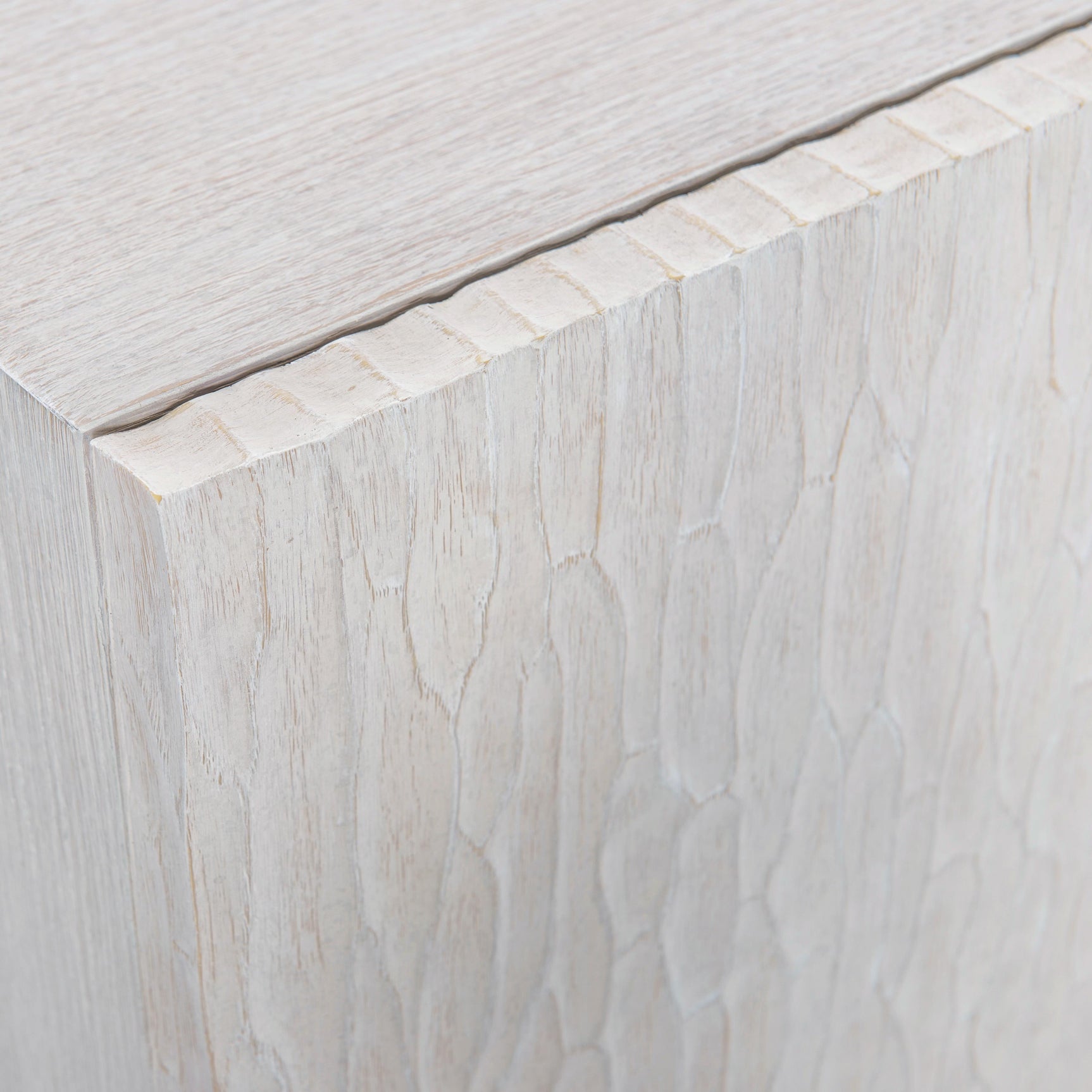 Solaria Weathered Bone/Shiny Nickel Buffet - Ornate Home