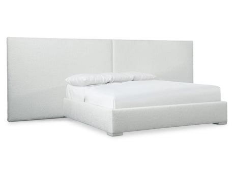 Solaria White/Cream Panel King Bed (160" W) - Ornate Home