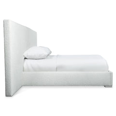 Solaria White/Cream Panel King Bed (160" W) - Ornate Home