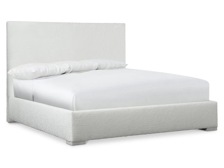 Solaria White/Cream Panel King Bed (82" W) - Ornate Home