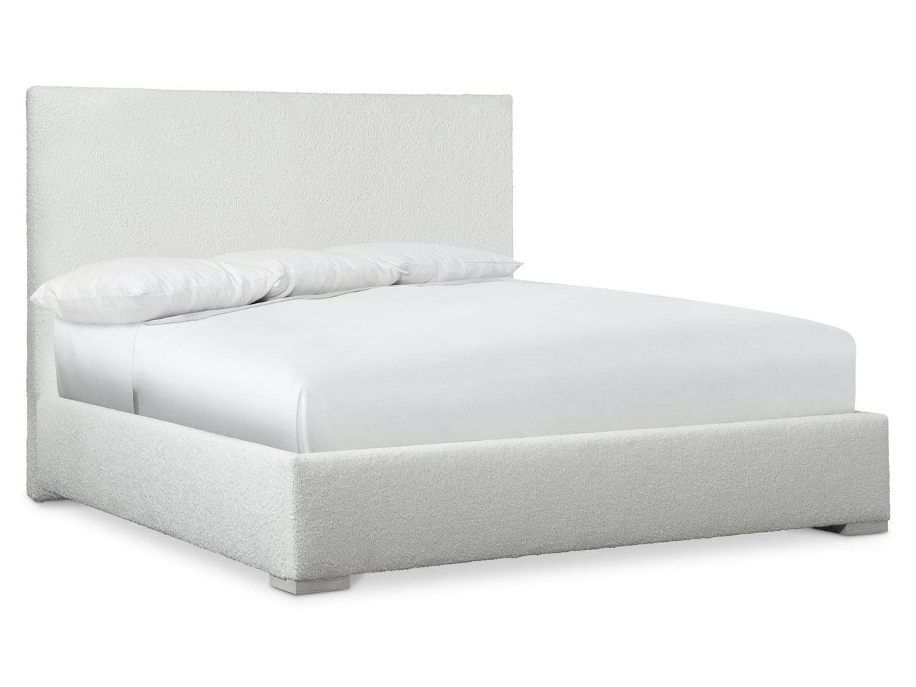 Solaria White/Cream Queen Panel Bed - Ornate Home