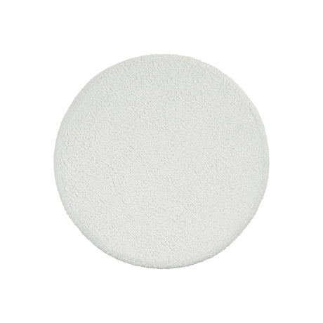 Solaria White/Cream/Weathered Bone Ottoman - Ornate Home