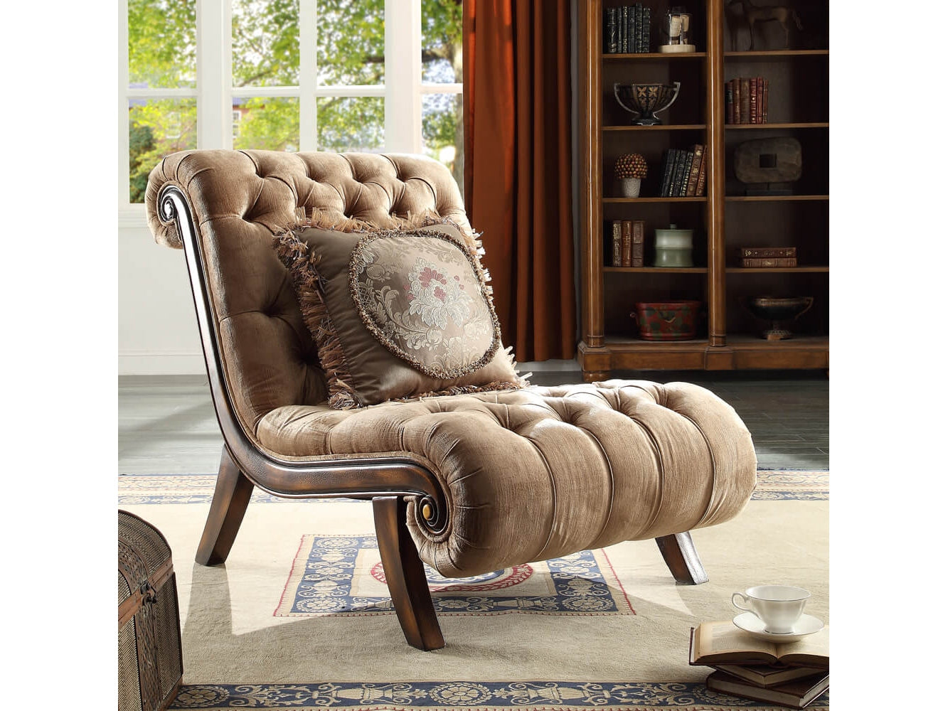 Solaris Antique Brown Chair  / HD-1631 - Ornate Home