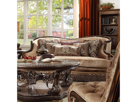 Solaris Antique Brown Loveseat  / HD-1631 - Ornate Home