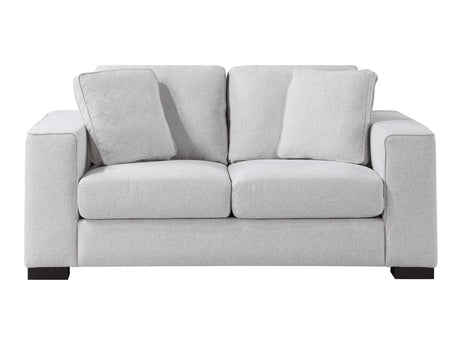 Solaris Gray Loveseat - Ornate Home