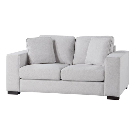 Solaris Gray Loveseat - Ornate Home