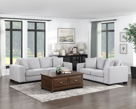 Solaris Gray Loveseat - Ornate Home