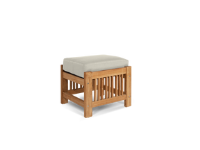 Soleil 2-piece Teak Charcoal Outdoor Lounge Set with Sunbrella® Cushion - Ornate Home