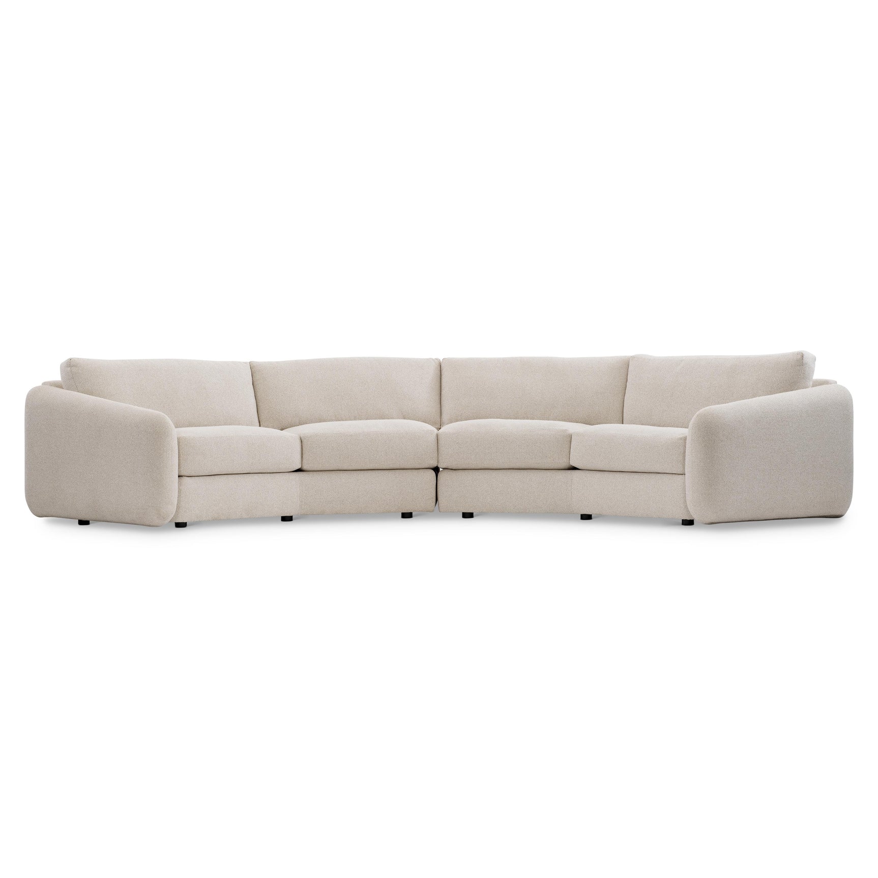 Soleil Beige/Tan 2-Piece Fabric Sectional - Ornate Home