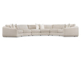 Soleil Beige/Tan 3-Piece Fabric Sectional - Ornate Home