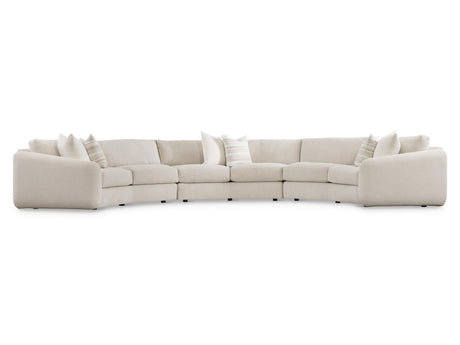 Soleil Beige/Tan 3-Piece Fabric Sectional - Ornate Home
