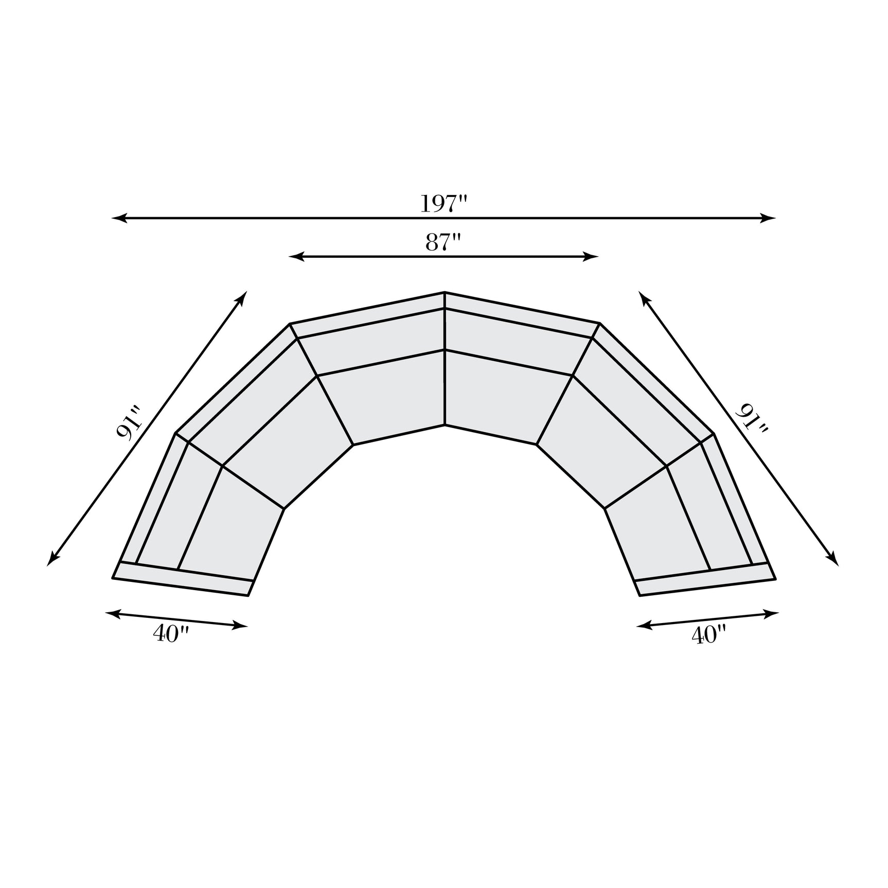 Soleil Beige/Tan 3-Piece Fabric Sectional - Ornate Home