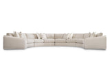 Soleil Beige/Tan 4-Piece Fabric Sectional - Ornate Home