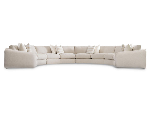 Soleil Beige/Tan 4-Piece Fabric Sectional - Ornate Home