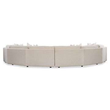 Soleil Beige/Tan 4-Piece Fabric Sectional - Ornate Home