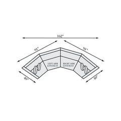Soleil Brown Sectional - Ornate Home