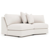 Soleil Gray Armless Loveseat - Ornate Home
