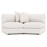 Soleil Gray Armless Loveseat - Ornate Home