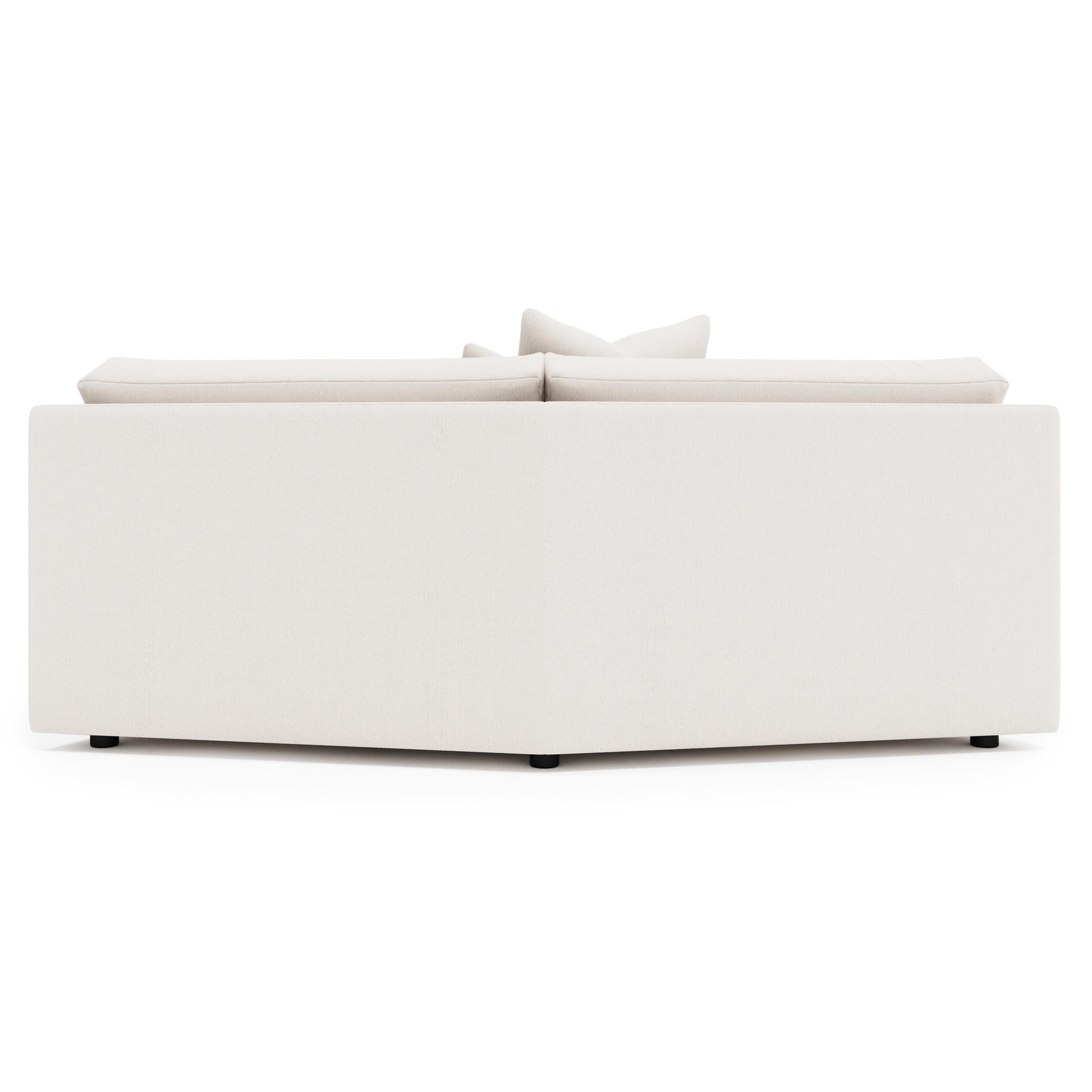 Soleil Gray Armless Loveseat - Ornate Home