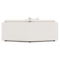 Soleil Gray Armless Loveseat - Ornate Home