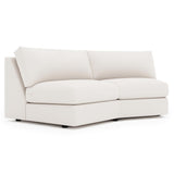 Soleil Gray Armless Loveseat - Ornate Home