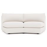 Soleil Gray Armless Loveseat - Ornate Home