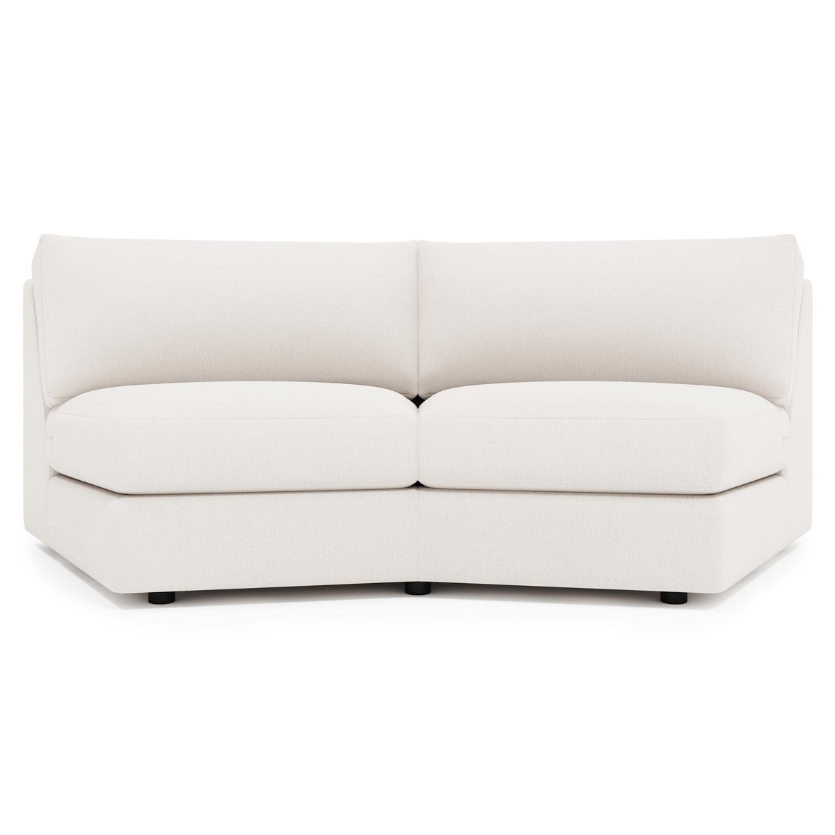 Soleil Gray Armless Loveseat - Ornate Home