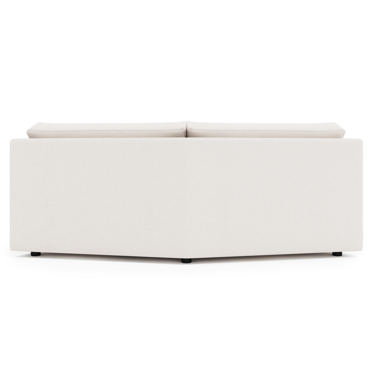 Soleil Gray Armless Loveseat - Ornate Home