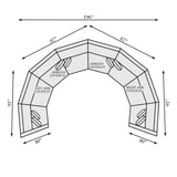 Soleil Gray Sectional - Ornate Home