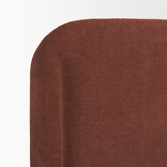 Solene Burgundy Queen Upholstered Bedframe with Footbed - Ornate Home