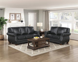 Solessa Black Loveseat - Ornate Home