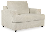 Soletren Stone Loveseat, Oversized Chair and Ottoman (Online Special Price) - Ornate Home