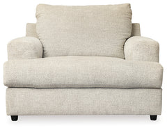 Soletren Stone Loveseat, Oversized Chair and Ottoman - Ornate Home