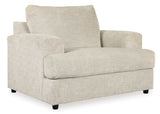 Soletren Stone Oversized Chair & Ottoman (Online Special Price) - Ornate Home