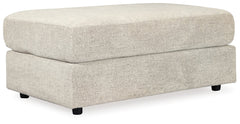 Soletren Stone Oversized Ottoman - Ornate Home