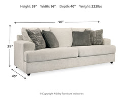 Soletren Stone Queen Sofa Sleeper - Ornate Home