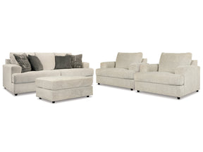 Soletren Stone Sofa, 2 Chairs, and Ottoman (Online Special Price) - Ornate Home