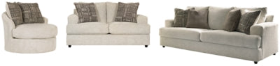 Soletren Stone Sofa, Loveseat and Accent Chair - Ornate Home