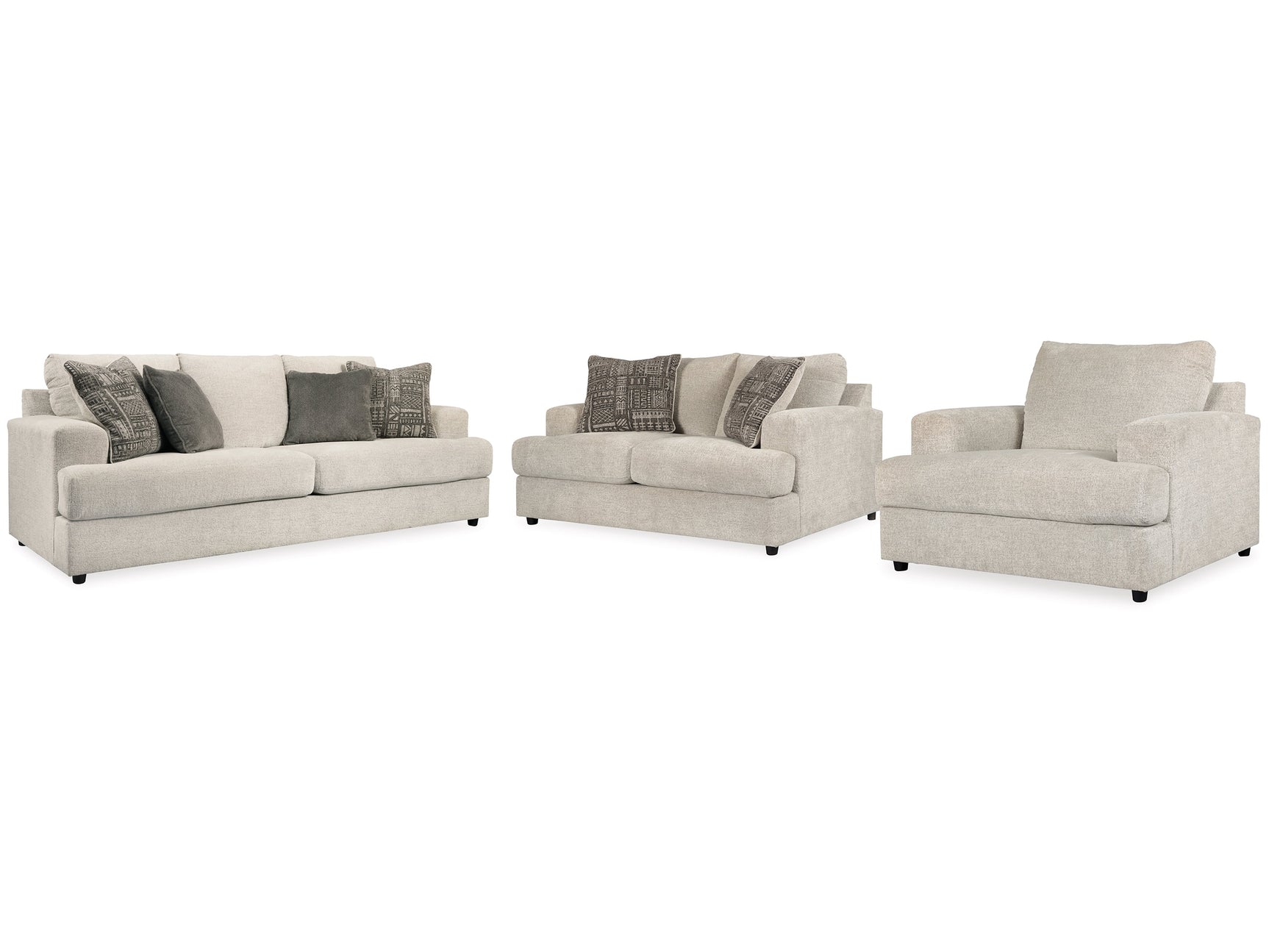 Soletren Stone Sofa, Loveseat and Oversized Chair (Online Special Price) - Ornate Home