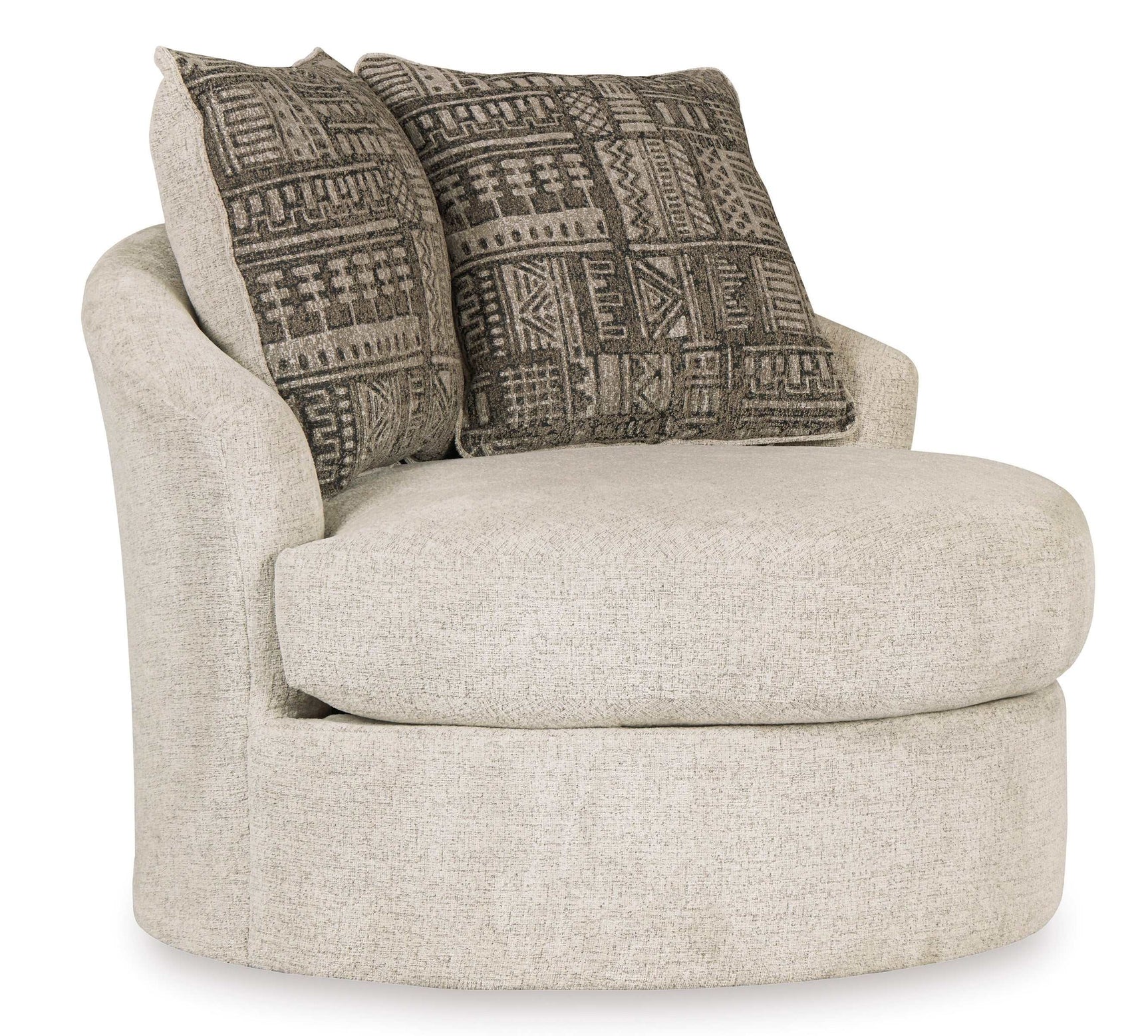 Soletren Stone Swivel Accent Chair (Online Special Price) - Ornate Home