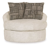 Soletren Stone Swivel Accent Chair (Online Special Price) - Ornate Home