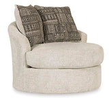 Soletren Stone Swivel Accent Chair (Online Special Price) - Ornate Home